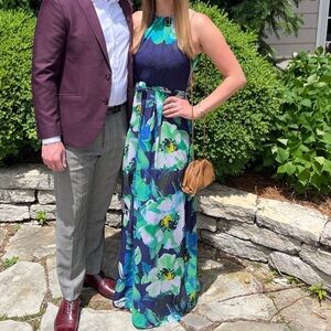 Eliza J Summer Halter Dress